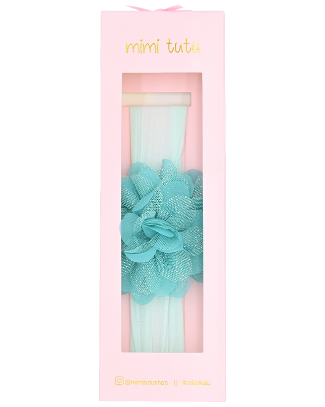 Multicolored Glistening Flower Headband