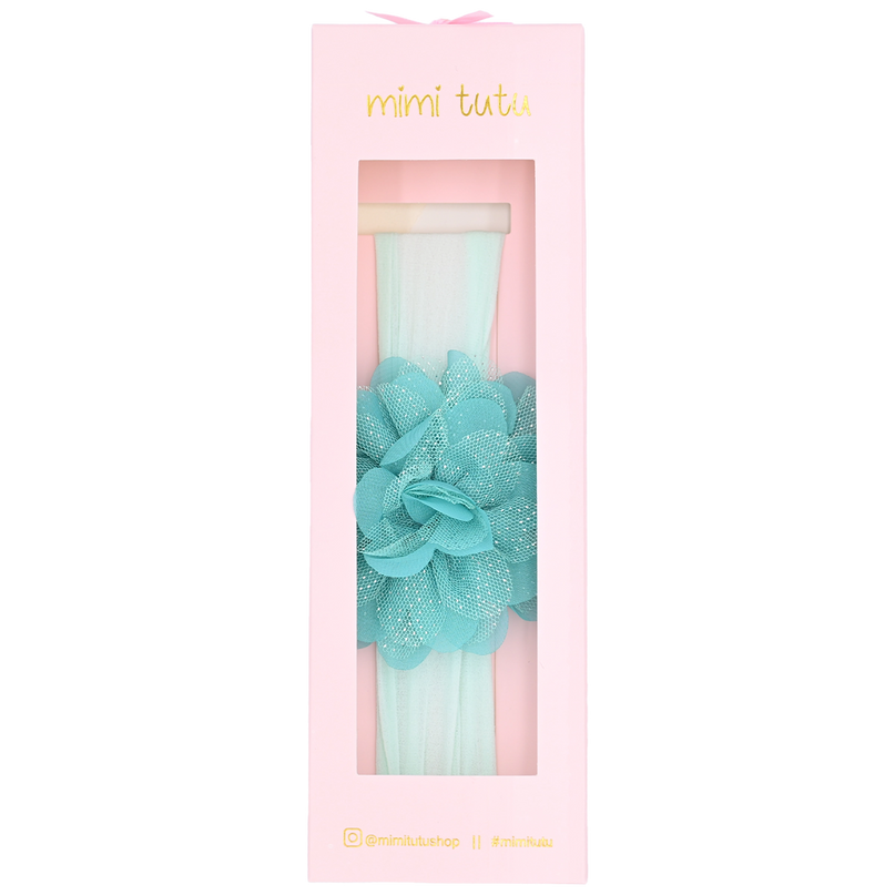 Multicolored Glistening Flower Headband