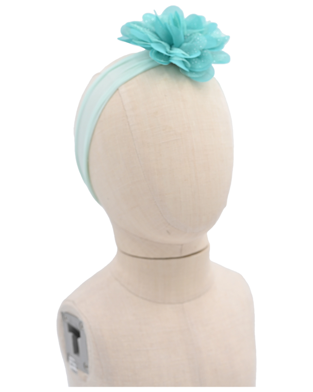 Multicolored Glistening Flower Headband