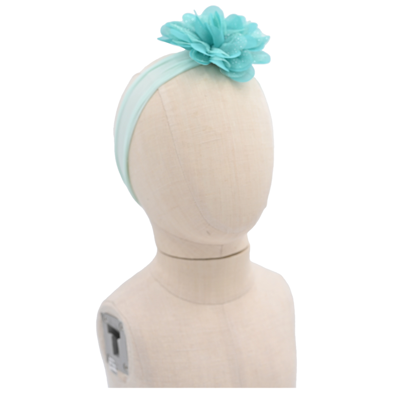 Multicolored Glistening Flower Headband