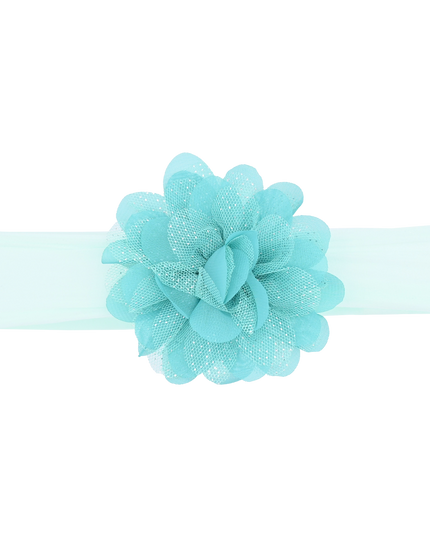Multicolored Glistening Flower Headband