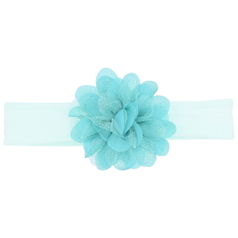 Multicolored Glistening Flower Headband