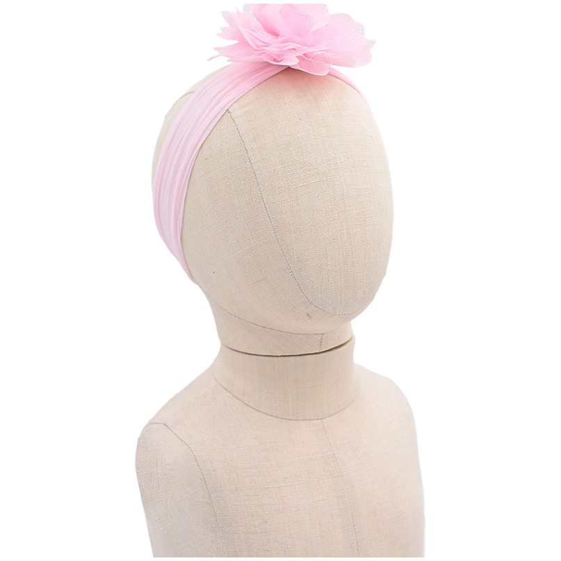 Multicolored Glistening Flower Headband