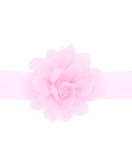 Multicolored Glistening Flower Headband
