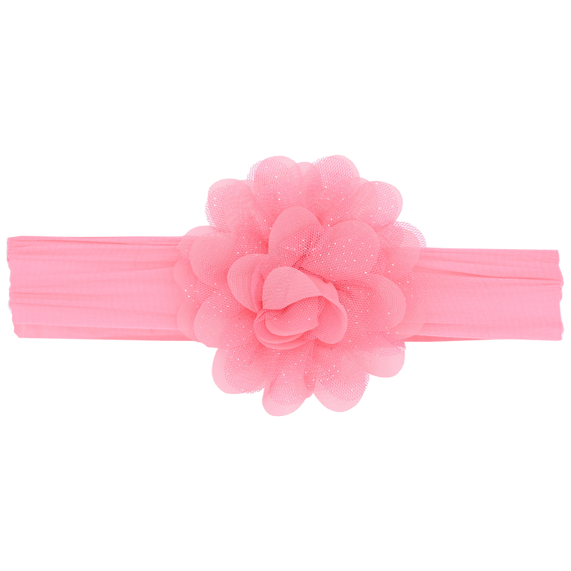Multicolored Glistening Flower Headband