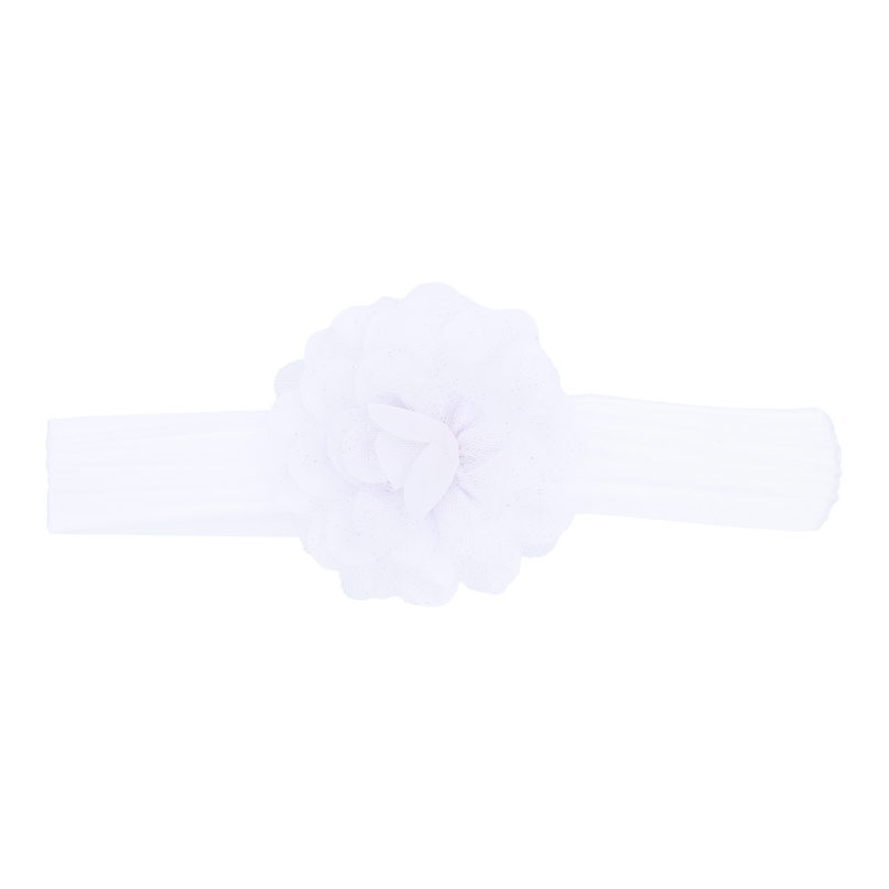 Multicolored Glistening Flower Headband
