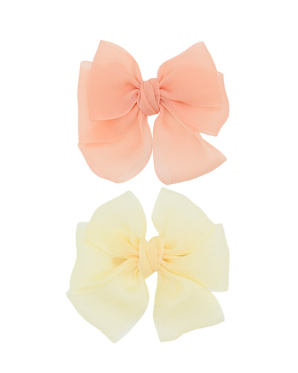 Multicolor Ribbon Bow Hairclip Set