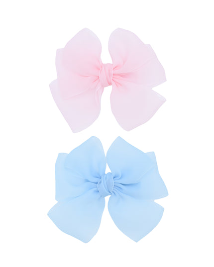 Multicolor Ribbon Bow Hairclip Set