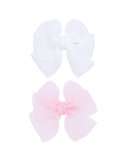 Multicolor Ribbon Bow Hairclip Set