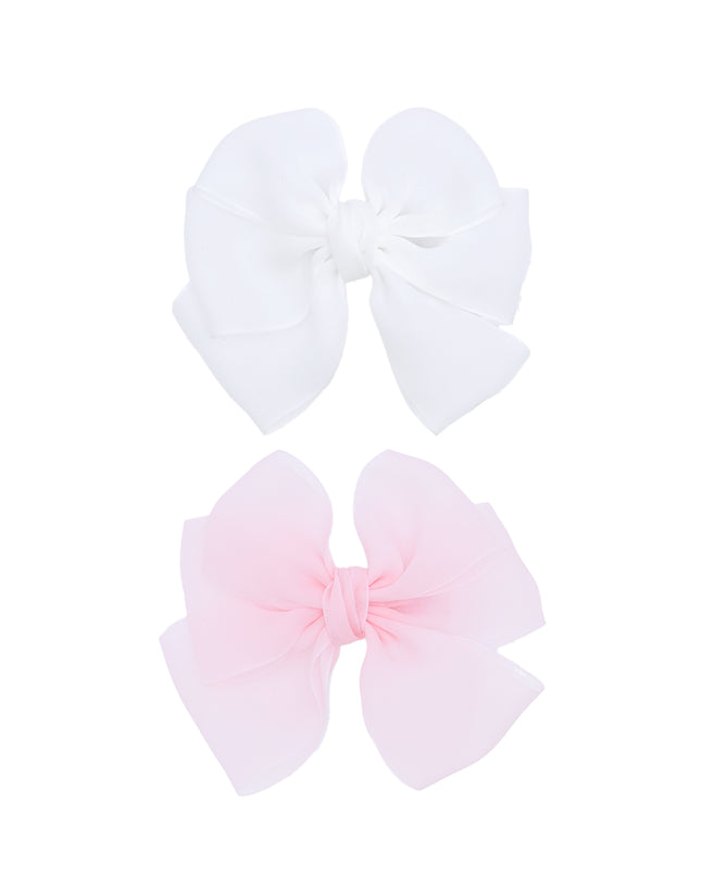 Multicolor Ribbon Bow Hairclip Set