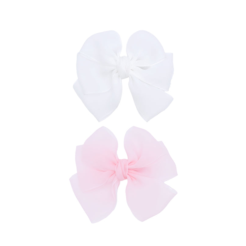Multicolor Ribbon Bow Hairclip Set