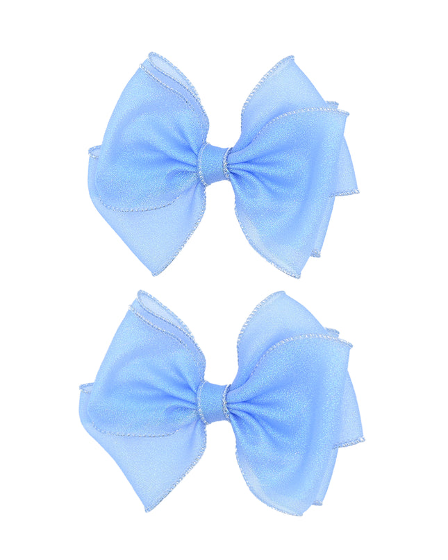 Shimmering Bow Hairclip Set