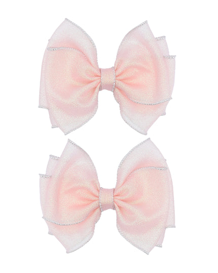 Shimmering Bow Hairclip Set