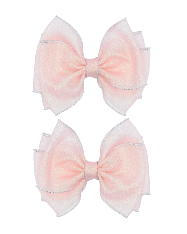 Shimmering Bow Hairclip Set