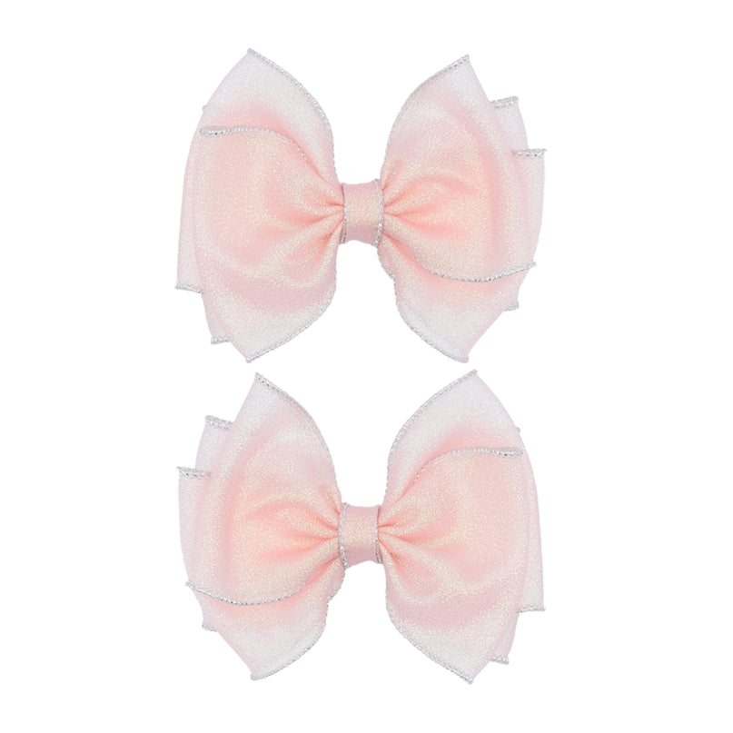 Shimmering Bow Hairclip Set