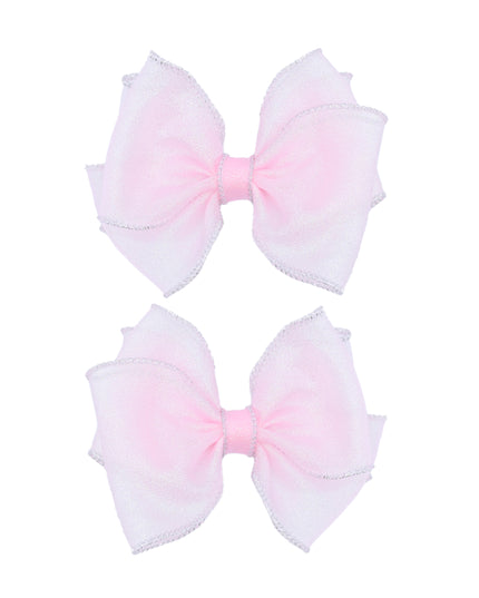 Shimmering Bow Hairclip Set