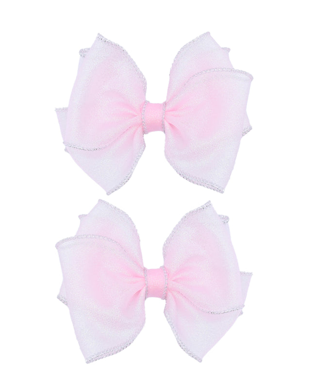 Shimmering Bow Hairclip Set