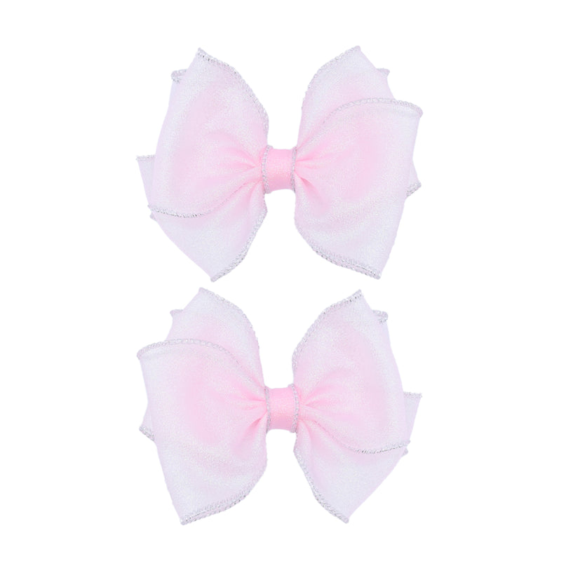 Shimmering Bow Hairclip Set