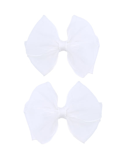 Shimmering Bow Hairclip Set