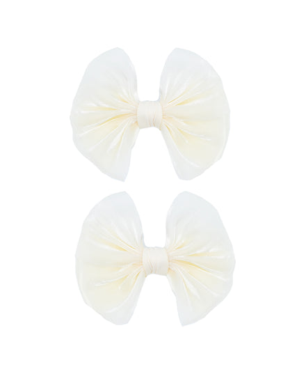 Multicolor Satin Bow Hairclip Set