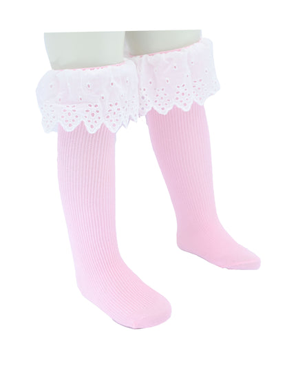 White Trim Skirt Socks