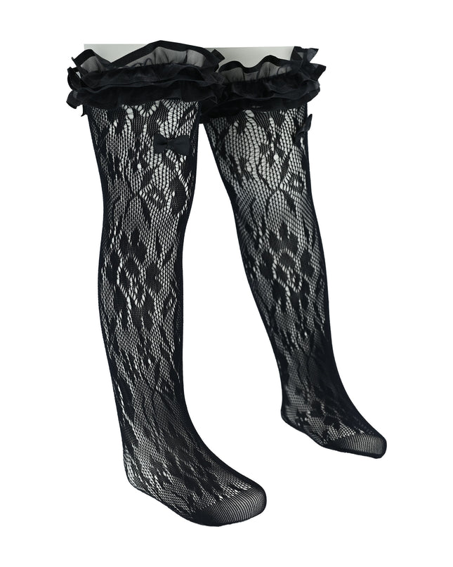Layered Ruffle Bow Socks