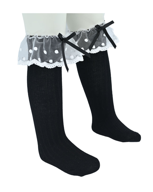 Ankle Skirt Polka Bow Socks