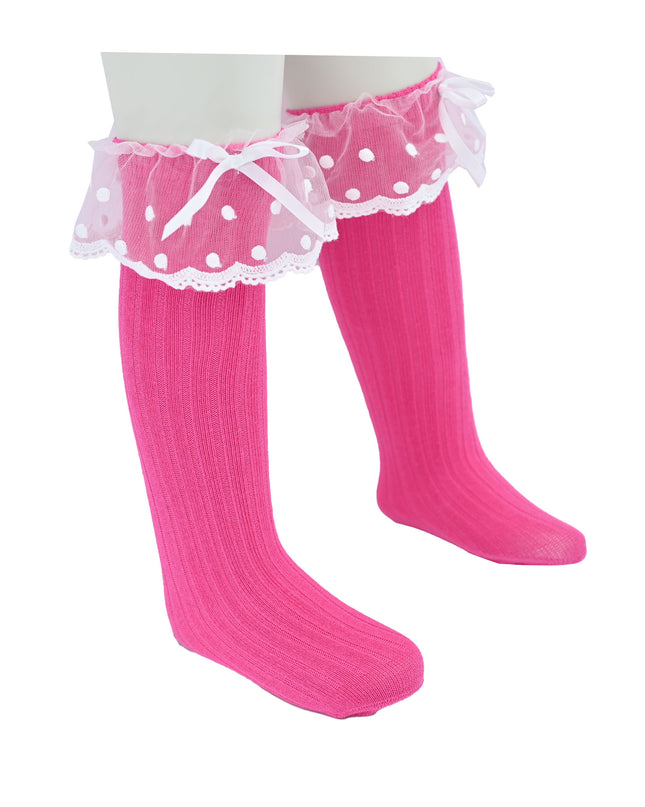 Ankle Skirt Polka Bow Socks
