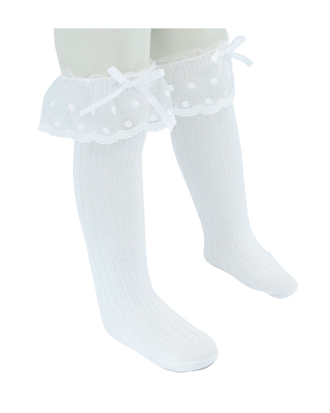 Ankle Skirt Polka Bow Socks