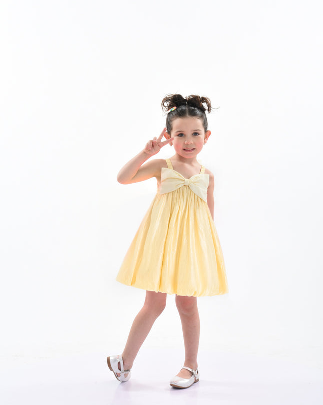 Gold Shining Satin Dress