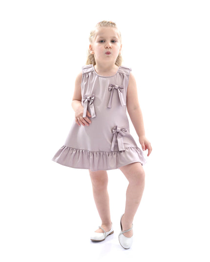Purple Sofia Bow Dress