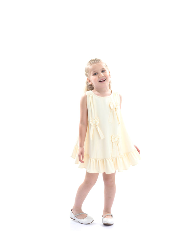 Ivory Sofia Bow Dress