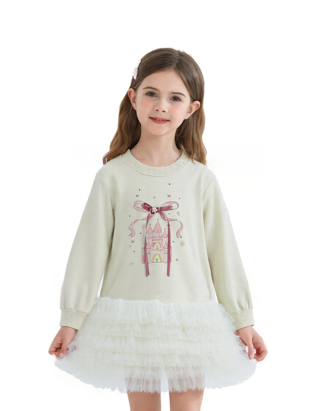 Mist Ruffle Ribbon Dress