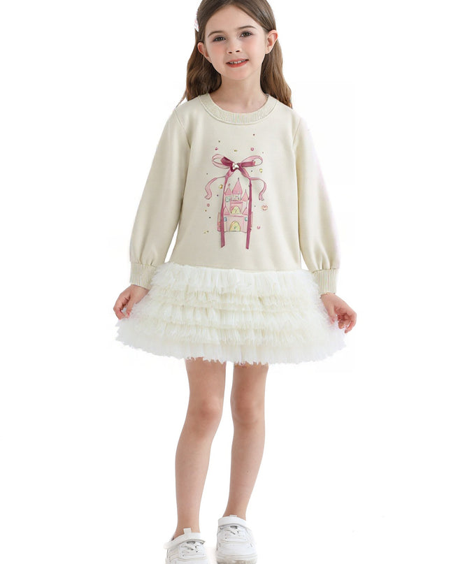 Mist Ruffle Ribbon Dress