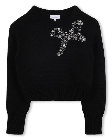 Kids Atelier-Marc Jacobs-Black Headed Sweater For Girls