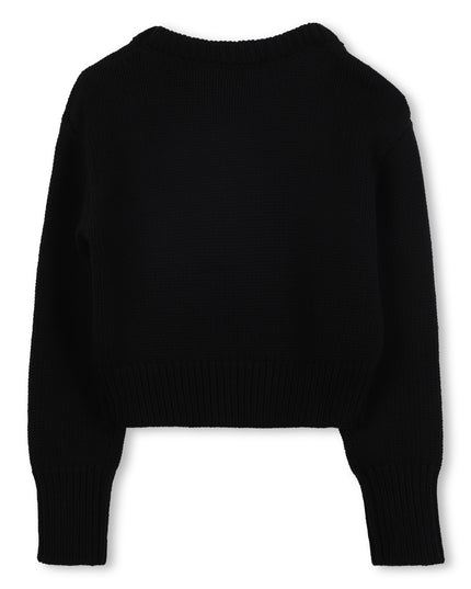 Kids Atelier-Marc Jacobs-Black Headed Sweater For Girls