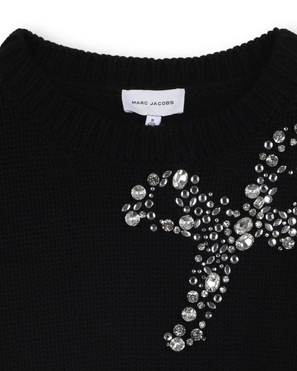 Kids Atelier-Marc Jacobs-Black Headed Sweater For Girls