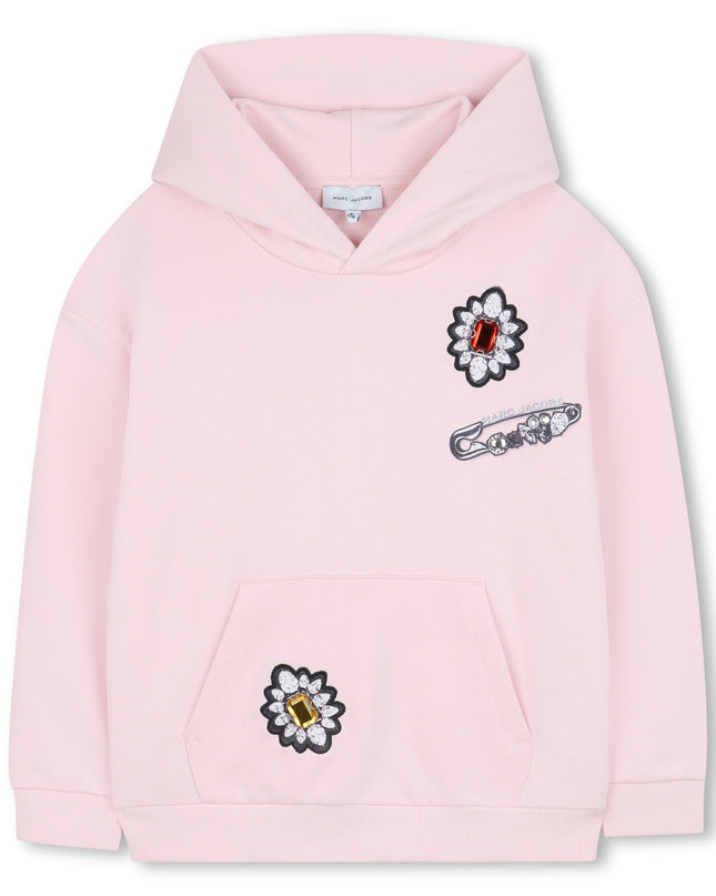 Kids Atelier-Marc Jacobs-Pink Hooded Sweatshirt