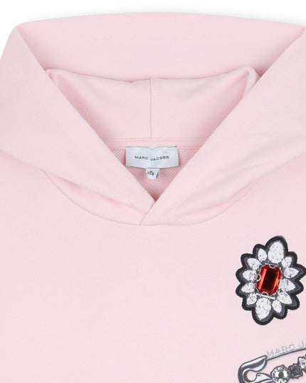 Kids Atelier-Marc Jacobs-Pink Hooded Sweatshirt