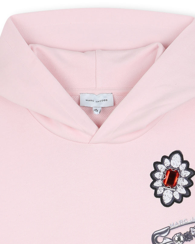 Kids Atelier-Marc Jacobs-Pink Hooded Sweatshirt