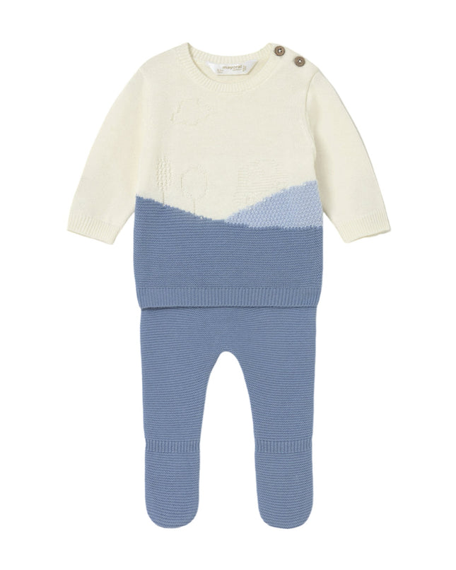 Kids Atelier-Mayoral-Newborn Knit Pants and Sweatshirt Set