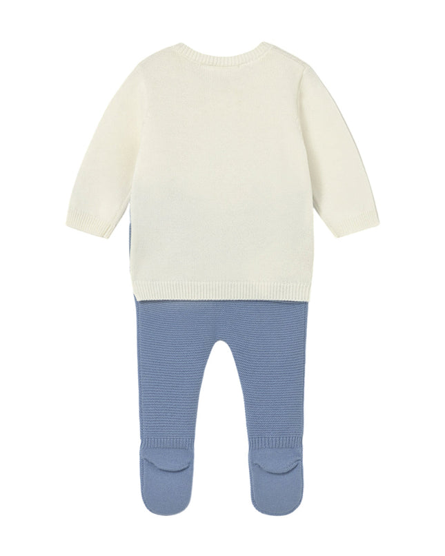 Kids Atelier-Mayoral-Newborn Knit Pants and Sweatshirt Set