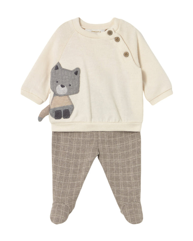 Kids Atelier-Mayoral-Newborn Boy Pants and Sweater Set