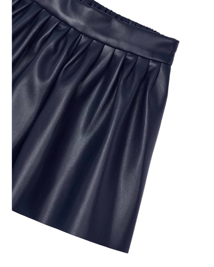 Kids Atelier- Mayoral- Girl Faux Leather Shorts