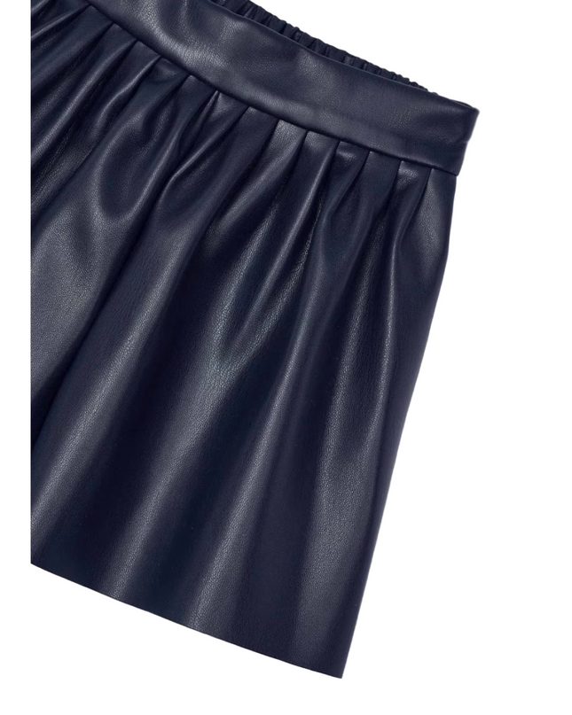 Kids Atelier- Mayoral- Girl Faux Leather Shorts