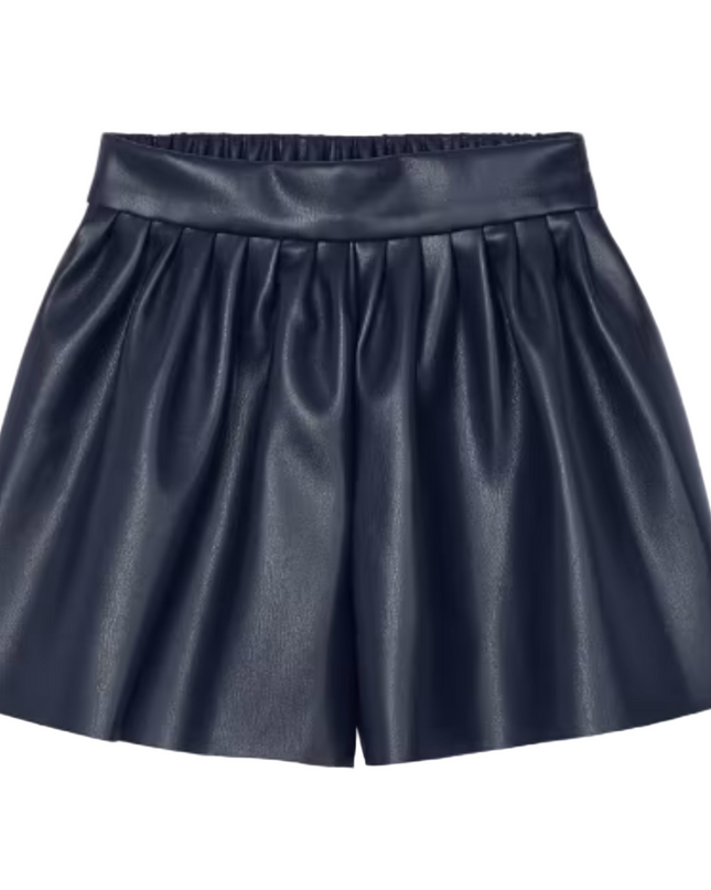 Kids Atelier- Mayoral- Girl Faux Leather Shorts