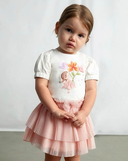 Kids Atelier Mayoral White Doll T-Shirt