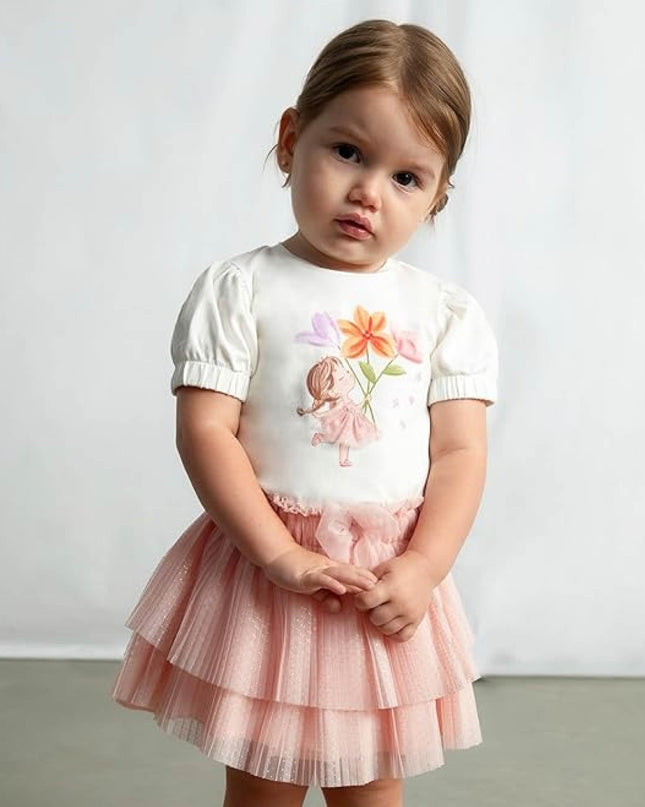 Kids Atelier Mayoral White Doll T-Shirt