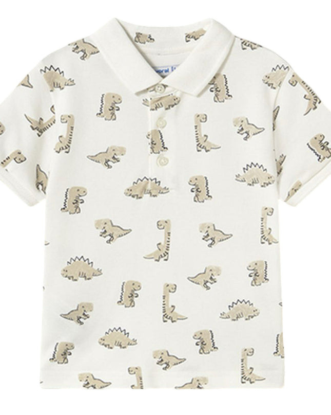 Kids Atelier-Mayoral-Baby Print Polo Shirt
