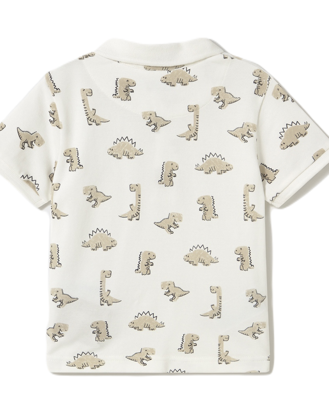 Kids Atelier-Mayoral-Baby Print Polo Shirt